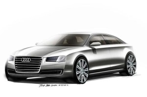 audi a8 lifting szkic